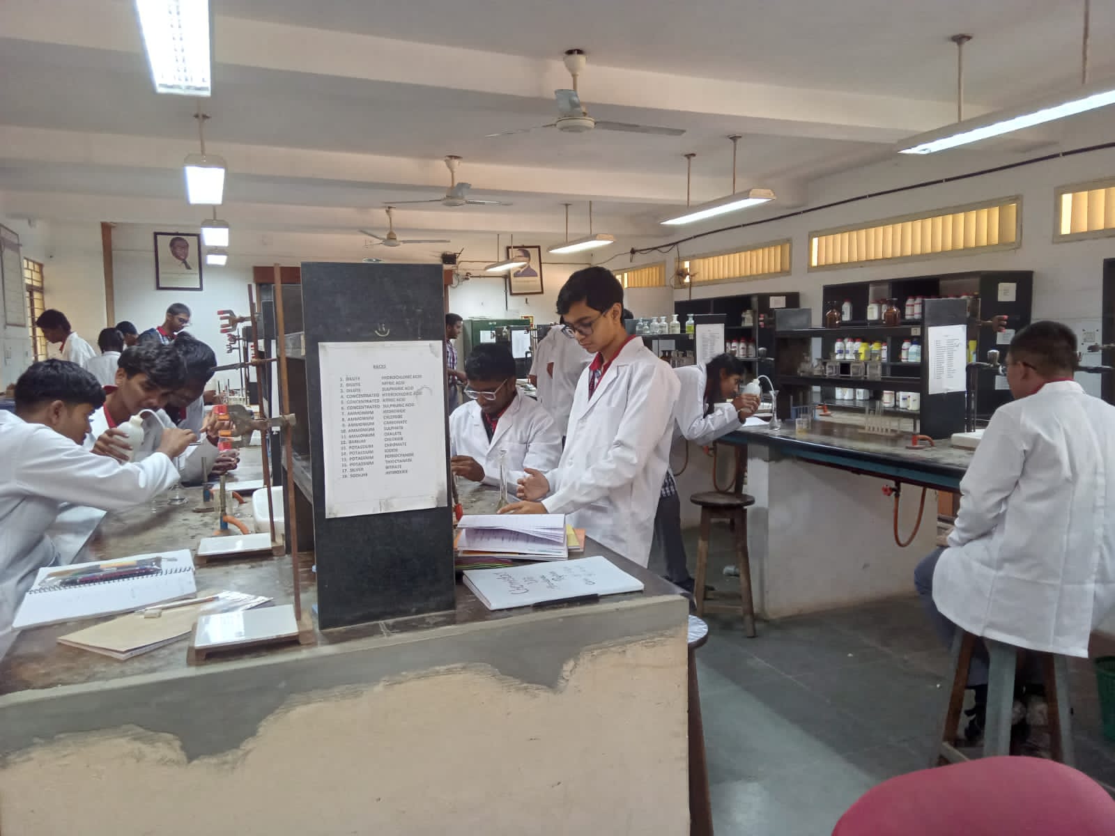 Practical in Chemistry Lab
