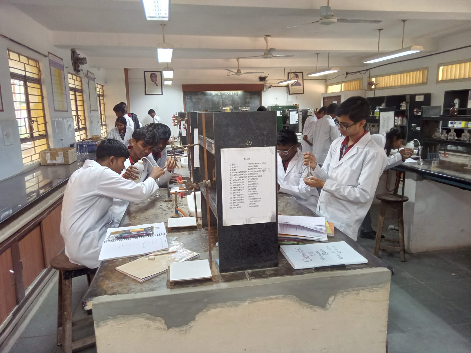 Practical in Chemistry Lab