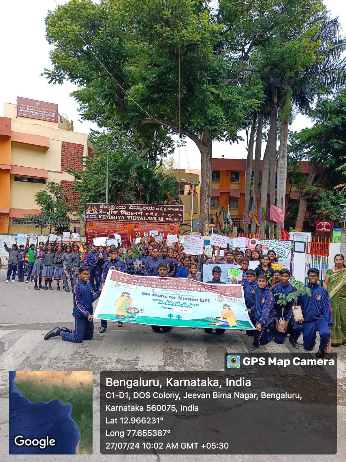 Spreading Awareness about plantation.