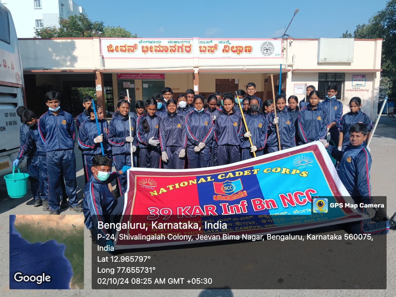 Community participation by NCC Cadets