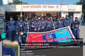 Community participation by NCC Cadets