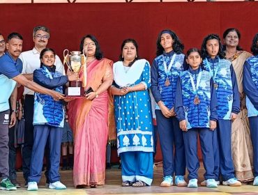 U 14 football champion team got appreciation from Assistant commissioner Hema K