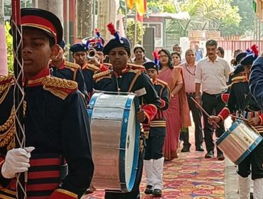 Guard of honor to Assistant commissioner Hema k