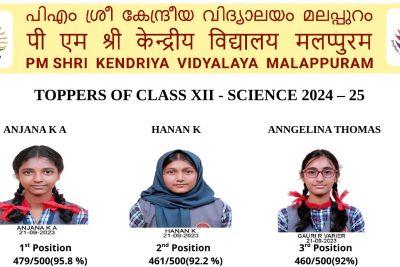 XII SCIENCE TOPPERS 2024 25