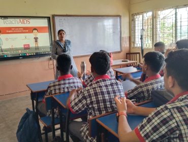 Awareness session on AIDS and Eye check up