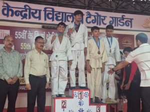 Suraj from 11 class got silver in judo