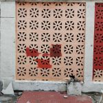 Painting Work on the School Building Walls Is Underway
