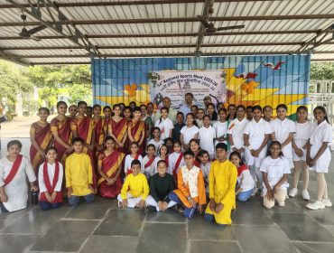 Students with Chairman