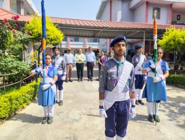 Scout and Guides Escorting Cheif Guest