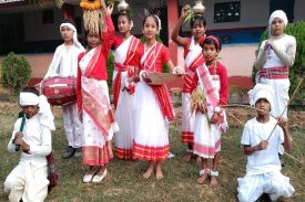 photo of folk dance students