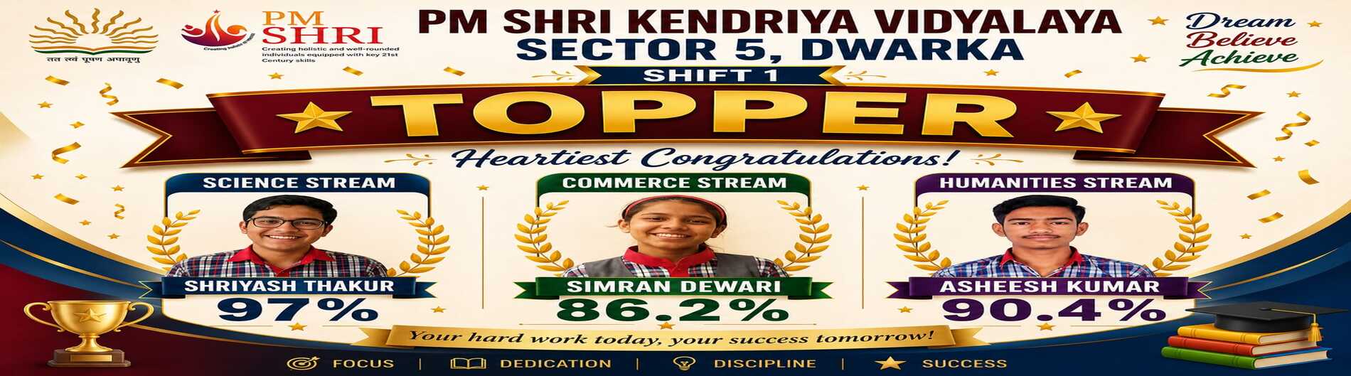 toppers of class XII (2025-26
