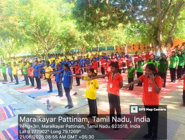 Yoga by students