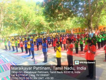Yoga by students
