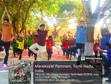 Yoga by students