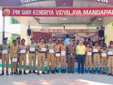NCC Cadets got medals and certificates during ATC camp