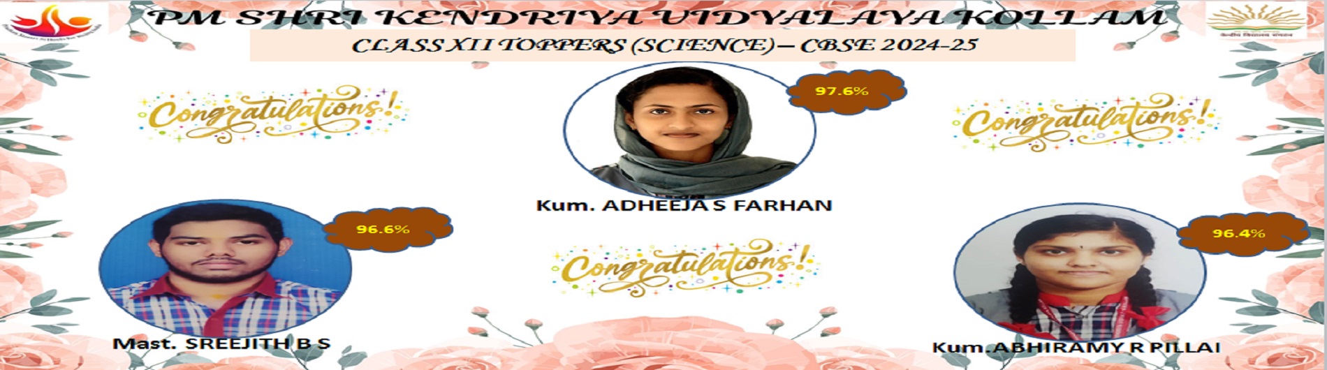 CBSE 2025- CLASS XII TOPPERS(SCIENCE)