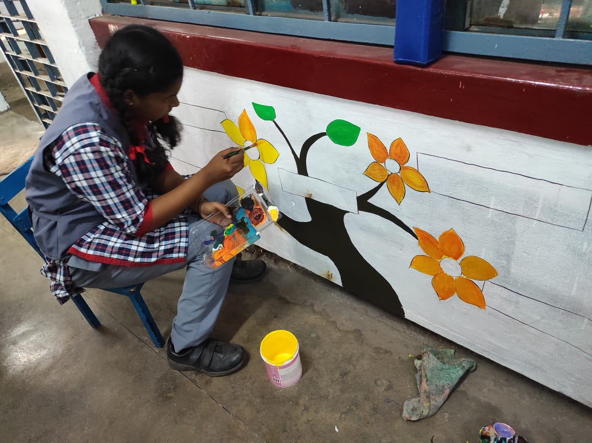 बाला गतिविधि चित्रकारी