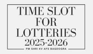 Time Slot For Lotteries