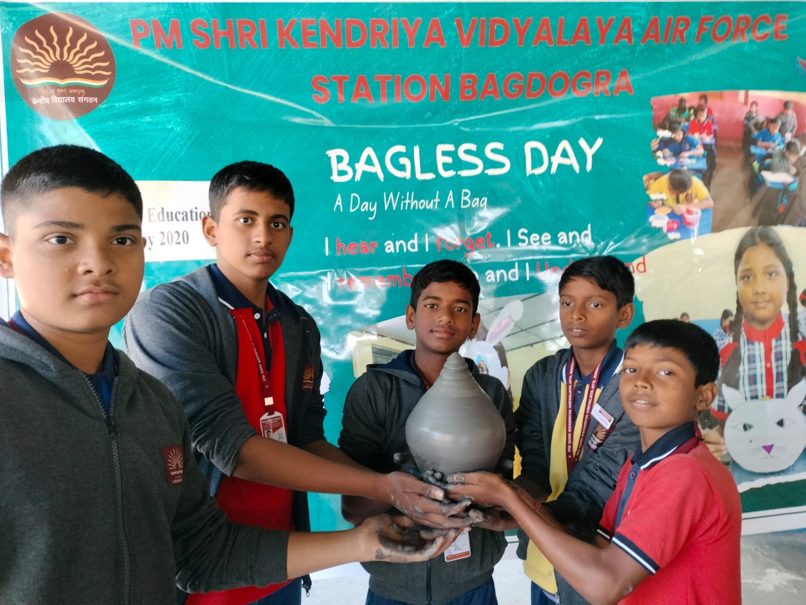 POTTERY MAKING BY STUDENTS