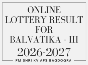 ONLINE RESULT - BALVATIKA III - 2026-2027