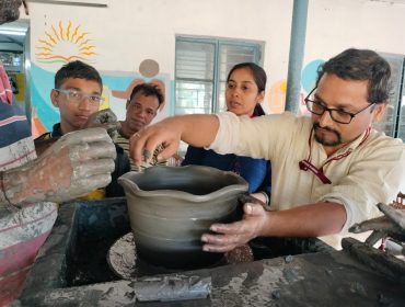 POTTERY MAKING BY TEACHER