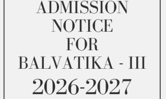 Admission Notice 2026-27 BALVATIKA-3 - Thumbnail