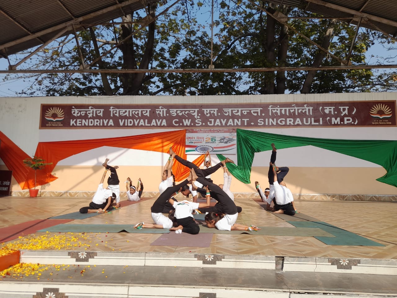 YOGA PRESENTATION ON REPUBLIC DAY