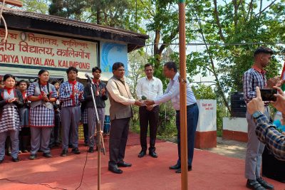 माननीय सहायक आयुक्त द्वारा स्कूलका दौरा