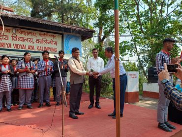 माननीय सहायक आयुक्त द्वारा स्कूलका दौरा