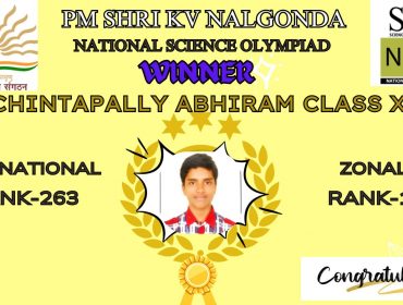 National science olympiad winner
