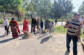 Cleanliness Drive by Female Staff and sub staff