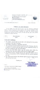 Library books auction notice