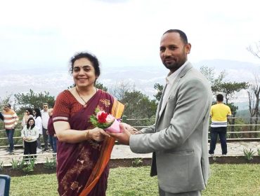 Honourable Commissioner Smt. Nidhi Pandey@PM SHRI KV AFS LAITKOR PEAK