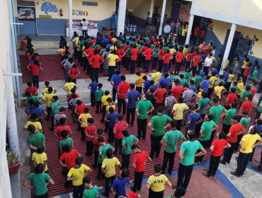 Yoga in morning Assembly