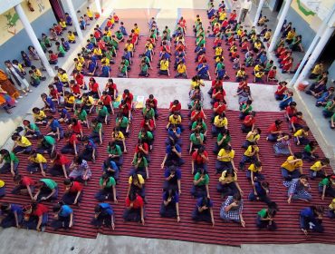 Yoga in morning Assembly