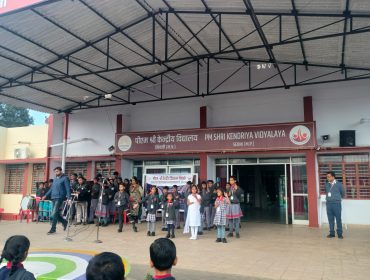 विशेष छात्रों द्वारा प्रातःकालीन सभा