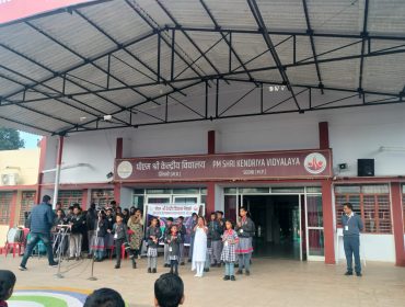 विशेष छात्रों द्वारा प्रातःकालीन सभा