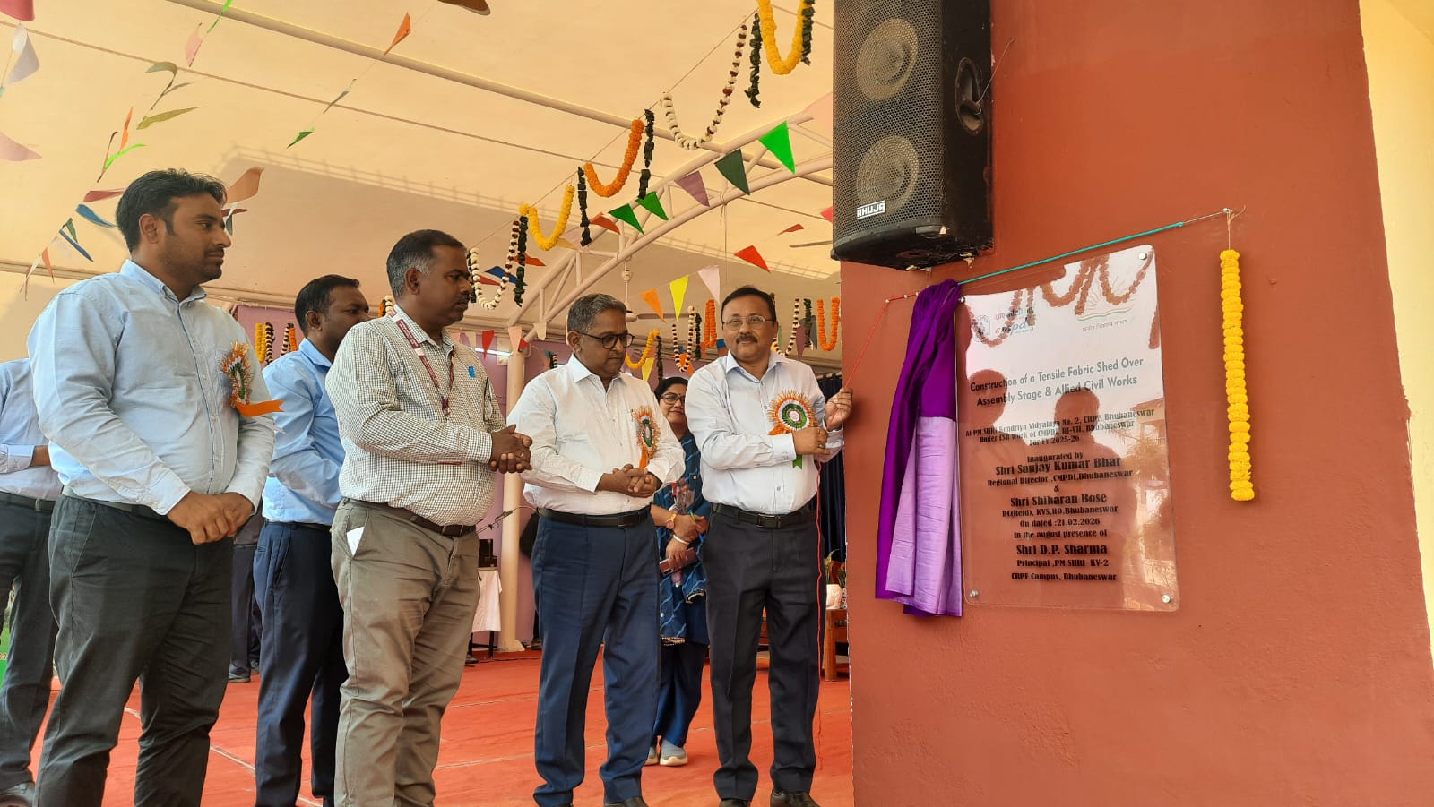 Photo Gallery INAUGURATION OF SHED OVER ASSEMBLY STAGE