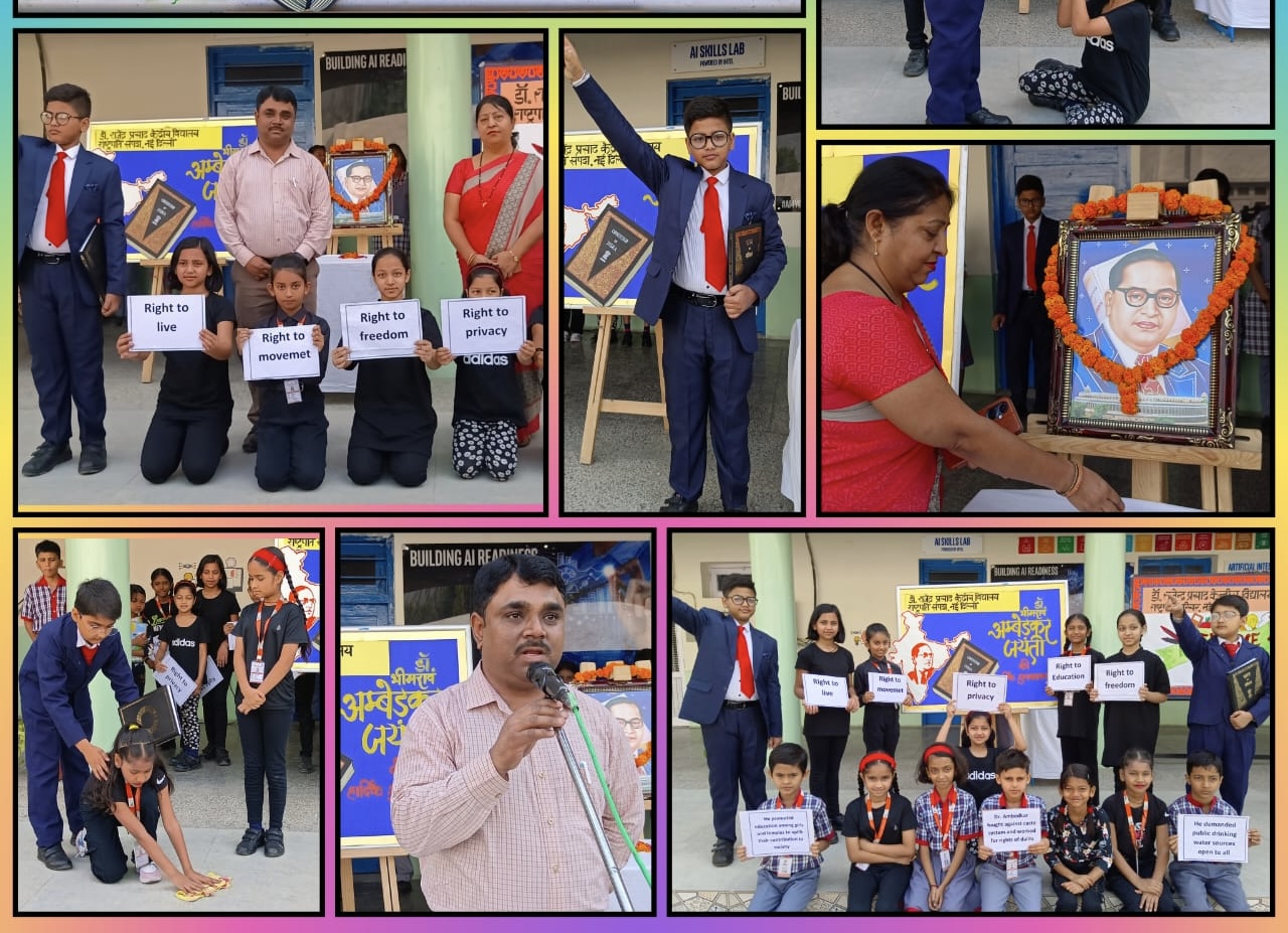 Celebration of Dr B R Ambedkar Day in the Vidyalaya