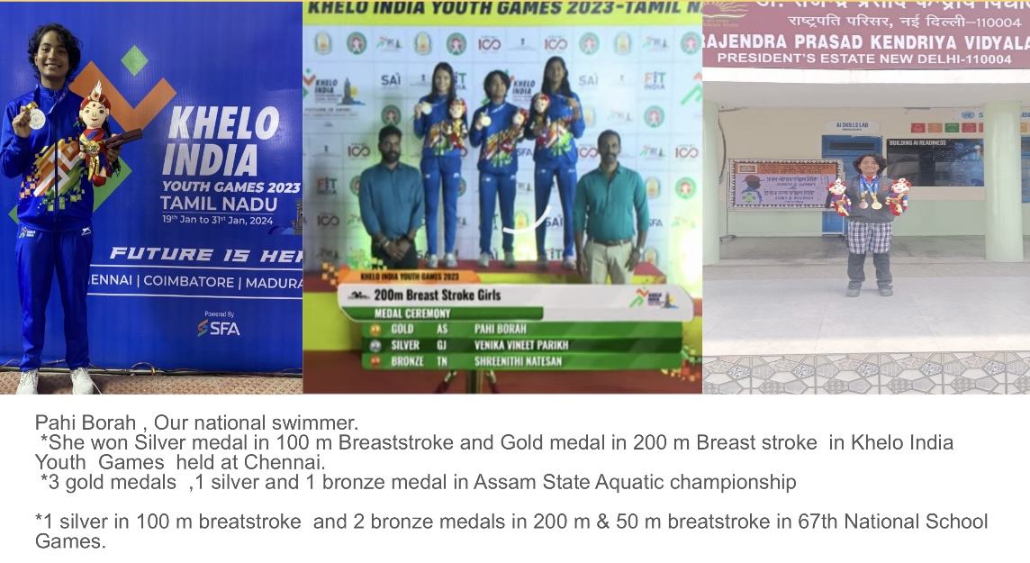 Pahi Borah with Medals