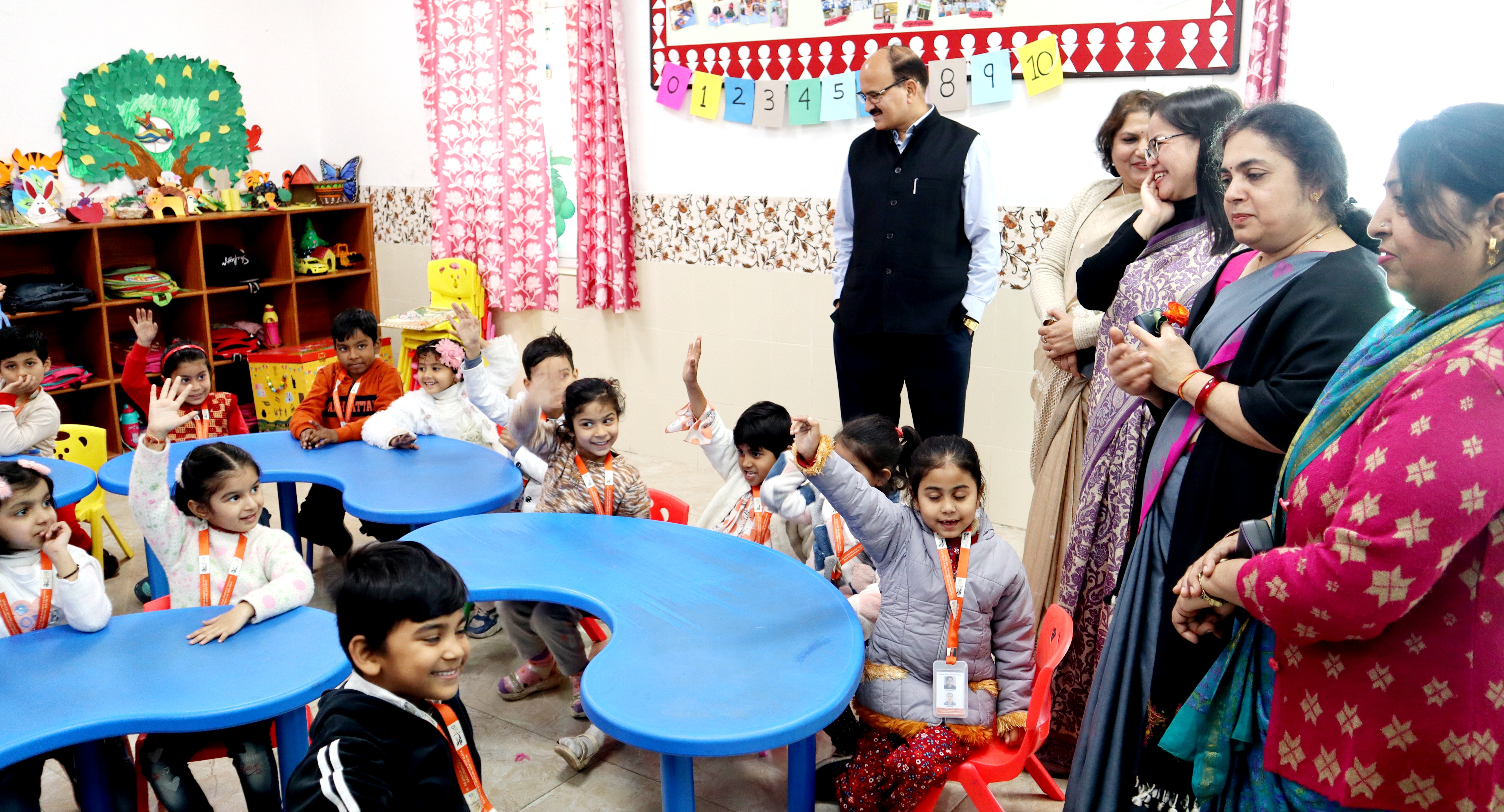 Commissioner Madam with Balvatika Students