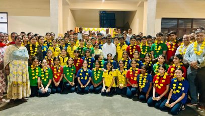 युवाओं की संसद का स्वागत समारोह