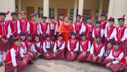 KV BARWAHA TEAM IN DISTRICT LEVEL BAND COMPETION AT KHARGOAN