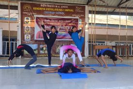 Demonstration of Yoga