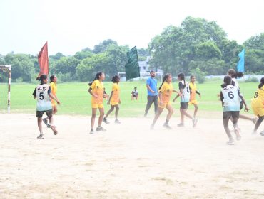 Regional level handball girls category sports competition