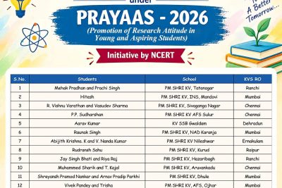 Sai Sahiti & Syed Hera selected for PRAYAS