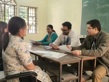 Teachers conducting interview