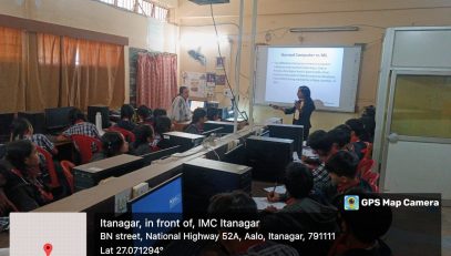 Internship Training for class VIII students in AI ML