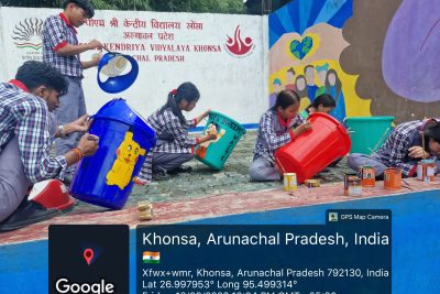 kv khonsa colorful dustbin