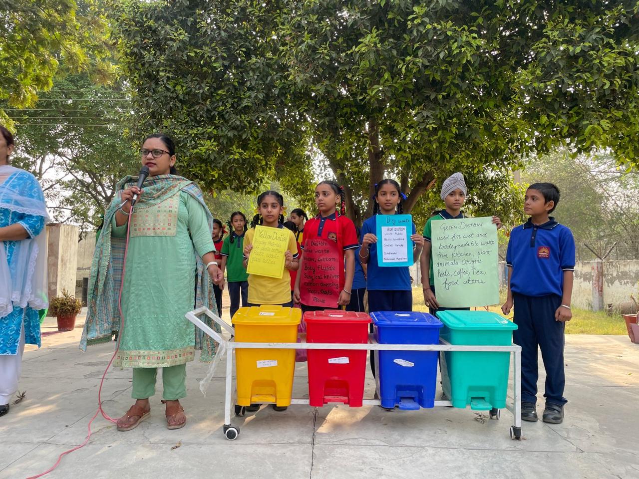 COLOURFUL DUSTBINS